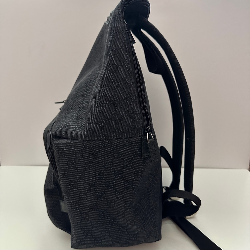 BRAND NEW Gucci GG Black Canvas Men’s Backpack Large - Picture 6 of 13